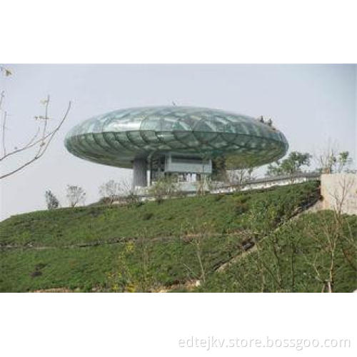8mm Spherical Bend Curved Tempered Laminated Glass Heat Ins